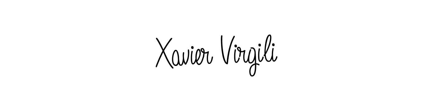 if you are searching for the best signature style for your name Xavier Virgili. so please give up your signature search. here we have designed multiple signature styles  using Angelique-Rose-font-FFP. Xavier Virgili signature style 5 images and pictures png