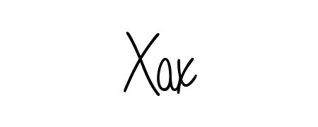 Practice writing Xax with the flow of Angelique-Rose-font-FFP lettering. A fantastic source of inspiration for developing your personal signature style. Xax signature style 5 images and pictures png