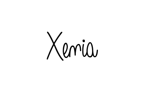 Xenia stylish signature style. Best Handwritten Sign (Angelique-Rose-font-FFP) for my name. Handwritten Signature Collection Ideas for my name Xenia. Xenia signature style 5 images and pictures png