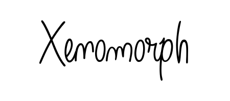 Looking for an artistic signature for Xenomorph? The Angelique-Rose-font-FFP calligraphy style gives a sophisticated flow suitable for business cards and emails. Xenomorph signature style 5 images and pictures png