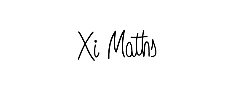 Make a beautiful signature design for name Xi Maths. With this signature (Angelique-Rose-font-FFP) style, you can create a handwritten signature for free. Xi Maths signature style 5 images and pictures png