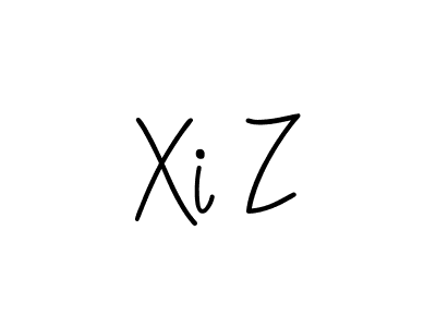 How to make Xi Z name signature. Use Angelique-Rose-font-FFP style for creating short signs online. This is the latest handwritten sign. Xi Z signature style 5 images and pictures png