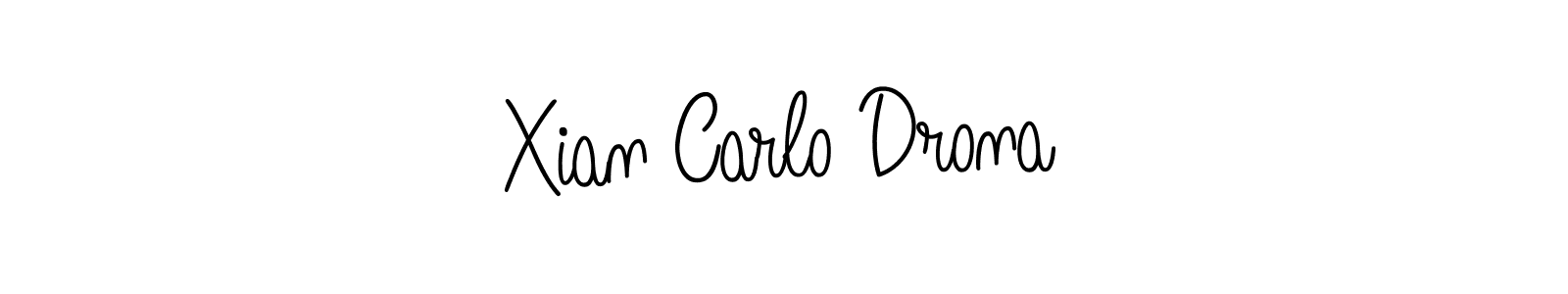 How to make Xian Carlo Drona signature? Angelique-Rose-font-FFP is a professional autograph style. Create handwritten signature for Xian Carlo Drona name. Xian Carlo Drona signature style 5 images and pictures png