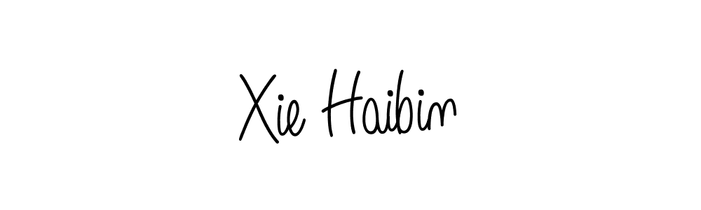 Design your own signature with our free online signature maker. With this signature software, you can create a handwritten (Angelique-Rose-font-FFP) signature for name Xie Haibin. Xie Haibin signature style 5 images and pictures png