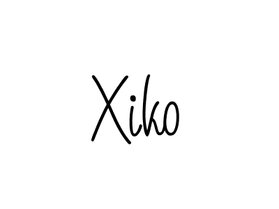 How to make Xiko signature? Angelique-Rose-font-FFP is a professional autograph style. Create handwritten signature for Xiko name. Xiko signature style 5 images and pictures png