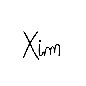 You should practise on your own different ways (Angelique-Rose-font-FFP) to write your name (Xim) in signature. don't let someone else do it for you. Xim signature style 5 images and pictures png