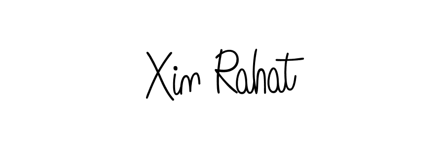 How to make Xin Rahat signature? Angelique-Rose-font-FFP is a professional autograph style. Create handwritten signature for Xin Rahat name. Xin Rahat signature style 5 images and pictures png