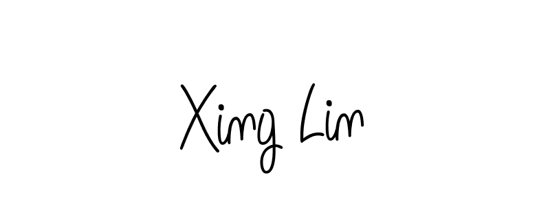 You should practise on your own different ways (Angelique-Rose-font-FFP) to write your name (Xing Lin) in signature. don't let someone else do it for you. Xing Lin signature style 5 images and pictures png