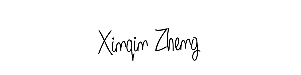 How to make Xinqin Zheng signature? Angelique-Rose-font-FFP is a professional autograph style. Create handwritten signature for Xinqin Zheng name. Xinqin Zheng signature style 5 images and pictures png