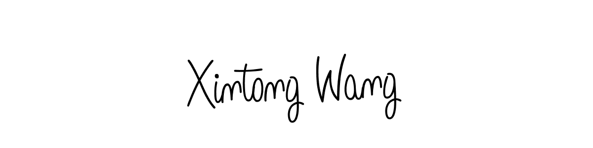 How to make Xintong Wang name signature. Use Angelique-Rose-font-FFP style for creating short signs online. This is the latest handwritten sign. Xintong Wang signature style 5 images and pictures png
