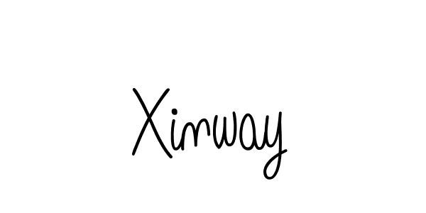 How to make Xinway name signature. Use Angelique-Rose-font-FFP style for creating short signs online. This is the latest handwritten sign. Xinway signature style 5 images and pictures png