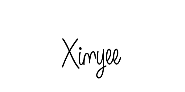 You should practise on your own different ways (Angelique-Rose-font-FFP) to write your name (Xinyee) in signature. don't let someone else do it for you. Xinyee signature style 5 images and pictures png