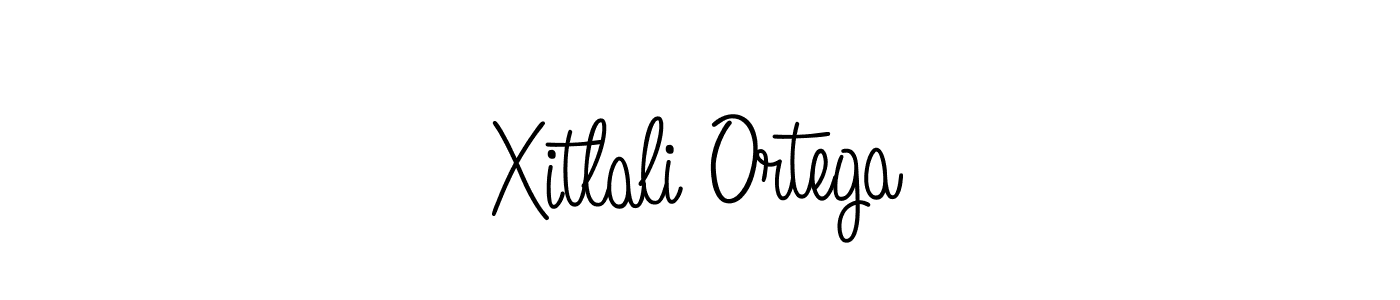Xitlali Ortega stylish signature style. Best Handwritten Sign (Angelique-Rose-font-FFP) for my name. Handwritten Signature Collection Ideas for my name Xitlali Ortega. Xitlali Ortega signature style 5 images and pictures png
