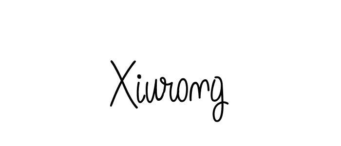 Make a beautiful signature design for name Xiurong. With this signature (Angelique-Rose-font-FFP) style, you can create a handwritten signature for free. Xiurong signature style 5 images and pictures png