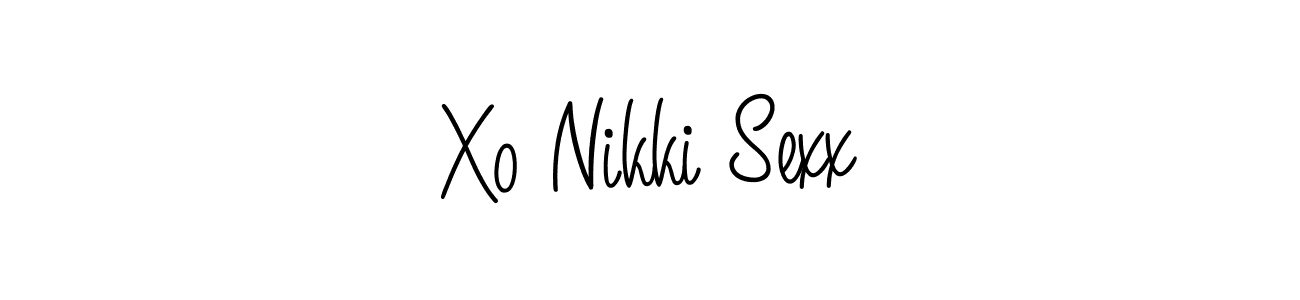 Design your own signature with our free online signature maker. With this signature software, you can create a handwritten (Angelique-Rose-font-FFP) signature for name Xo Nikki Sexx. Xo Nikki Sexx signature style 5 images and pictures png
