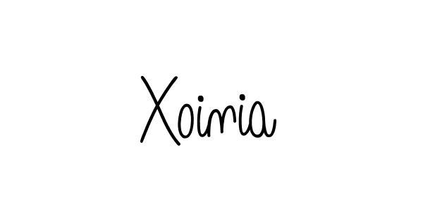 Make a beautiful signature design for name Xoinia. With this signature (Angelique-Rose-font-FFP) style, you can create a handwritten signature for free. Xoinia signature style 5 images and pictures png