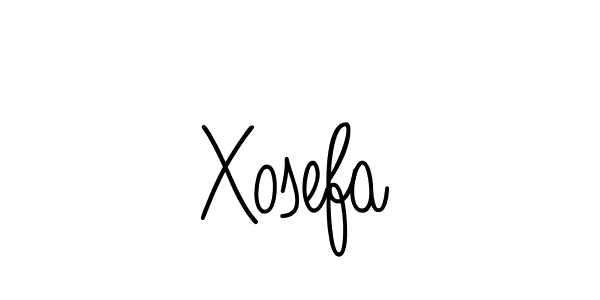 The best way (Angelique-Rose-font-FFP) to make a short signature is to pick only two or three words in your name. The name Xosefa include a total of six letters. For converting this name. Xosefa signature style 5 images and pictures png