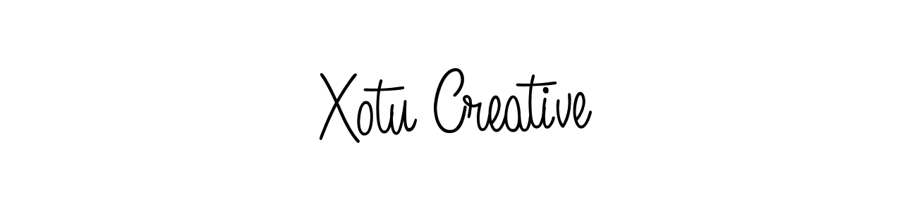 Make a beautiful signature design for name Xotu Creative. With this signature (Angelique-Rose-font-FFP) style, you can create a handwritten signature for free. Xotu Creative signature style 5 images and pictures png