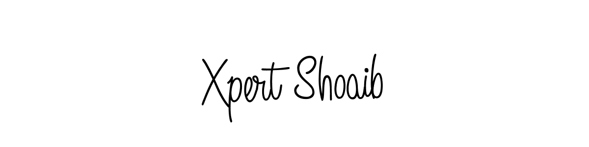 Make a beautiful signature design for name Xpert Shoaib. With this signature (Angelique-Rose-font-FFP) style, you can create a handwritten signature for free. Xpert Shoaib signature style 5 images and pictures png