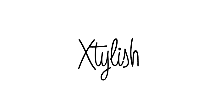 Make a beautiful signature design for name Xtylish. With this signature (Angelique-Rose-font-FFP) style, you can create a handwritten signature for free. Xtylish signature style 5 images and pictures png