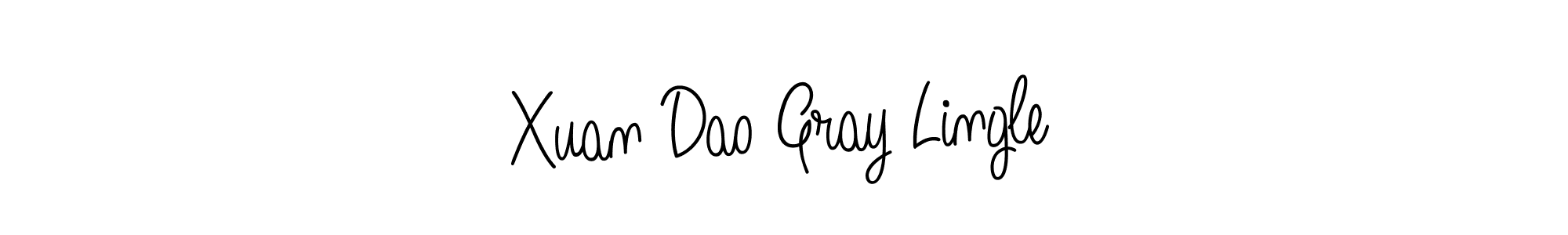 Use a signature maker to create a handwritten signature online. With this signature software, you can design (Angelique-Rose-font-FFP) your own signature for name Xuan Dao Gray Lingle. Xuan Dao Gray Lingle signature style 5 images and pictures png