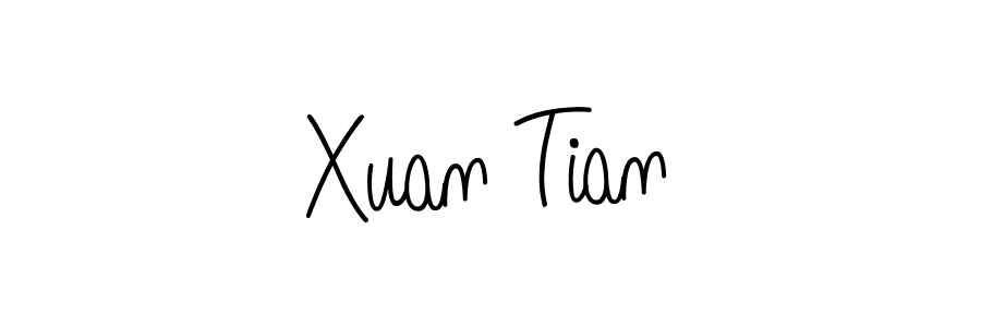 Xuan Tian stylish signature style. Best Handwritten Sign (Angelique-Rose-font-FFP) for my name. Handwritten Signature Collection Ideas for my name Xuan Tian. Xuan Tian signature style 5 images and pictures png