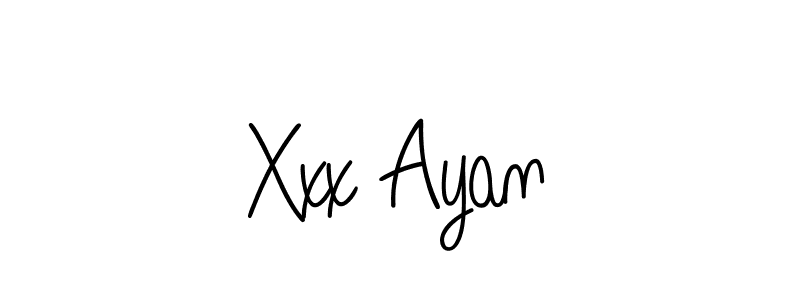 if you are searching for the best signature style for your name Xxx Ayan. so please give up your signature search. here we have designed multiple signature styles  using Angelique-Rose-font-FFP. Xxx Ayan signature style 5 images and pictures png