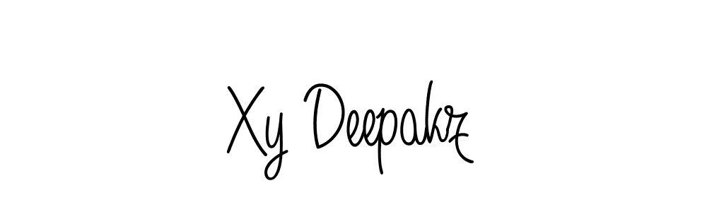 Use a signature maker to create a handwritten signature online. With this signature software, you can design (Angelique-Rose-font-FFP) your own signature for name Xy Deepakz. Xy Deepakz signature style 5 images and pictures png