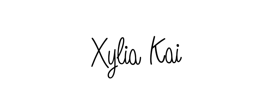 The best way (Angelique-Rose-font-FFP) to make a short signature is to pick only two or three words in your name. The name Xylia Kai include a total of six letters. For converting this name. Xylia Kai signature style 5 images and pictures png