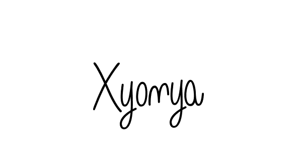 Design your own signature with our free online signature maker. With this signature software, you can create a handwritten (Angelique-Rose-font-FFP) signature for name Xyonya. Xyonya signature style 5 images and pictures png