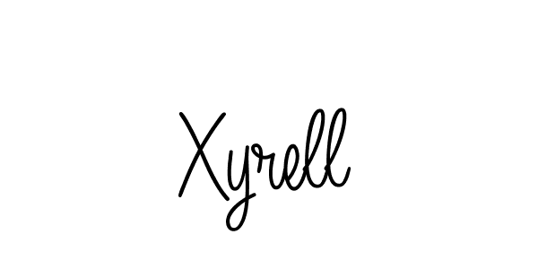 How to make Xyrell name signature. Use Angelique-Rose-font-FFP style for creating short signs online. This is the latest handwritten sign. Xyrell signature style 5 images and pictures png