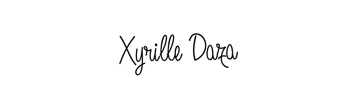 Use a signature maker to create a handwritten signature online. With this signature software, you can design (Angelique-Rose-font-FFP) your own signature for name Xyrille Daza. Xyrille Daza signature style 5 images and pictures png