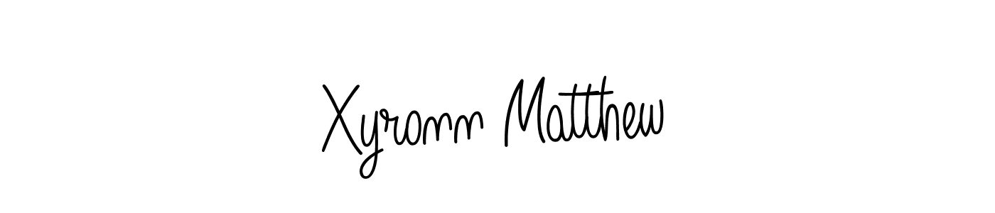 Design your own signature with our free online signature maker. With this signature software, you can create a handwritten (Angelique-Rose-font-FFP) signature for name Xyronn Matthew. Xyronn Matthew signature style 5 images and pictures png