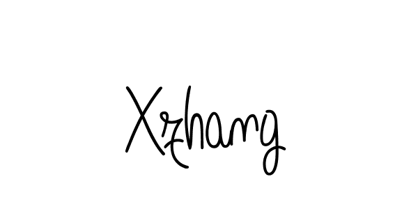 Make a beautiful signature design for name Xzhang. With this signature (Angelique-Rose-font-FFP) style, you can create a handwritten signature for free. Xzhang signature style 5 images and pictures png