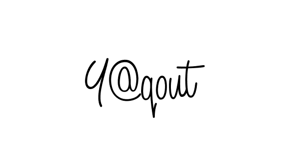 Make a beautiful signature design for name Y@qout. With this signature (Angelique-Rose-font-FFP) style, you can create a handwritten signature for free. Y@qout signature style 5 images and pictures png