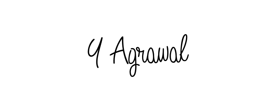 The best way (Angelique-Rose-font-FFP) to make a short signature is to pick only two or three words in your name. The name Y Agrawal include a total of six letters. For converting this name. Y Agrawal signature style 5 images and pictures png