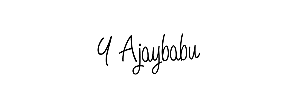 Best and Professional Signature Style for Y Ajaybabu. Angelique-Rose-font-FFP Best Signature Style Collection. Y Ajaybabu signature style 5 images and pictures png