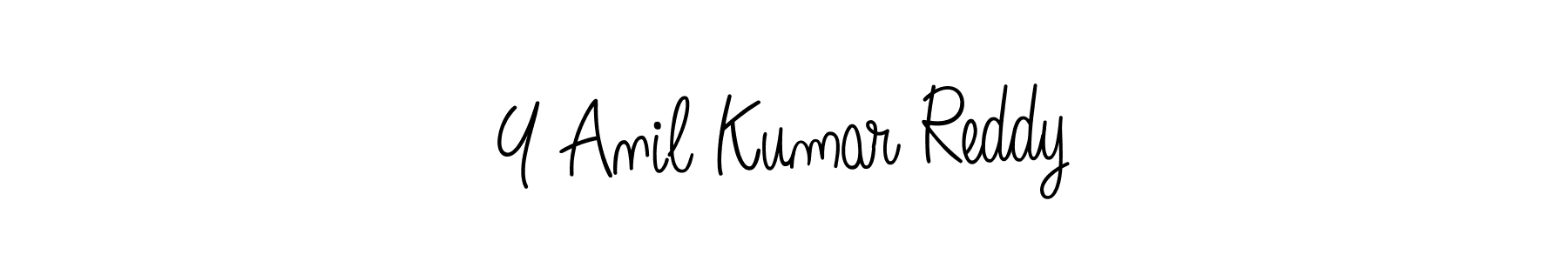 Make a beautiful signature design for name Y Anil Kumar Reddy. With this signature (Angelique-Rose-font-FFP) style, you can create a handwritten signature for free. Y Anil Kumar Reddy signature style 5 images and pictures png