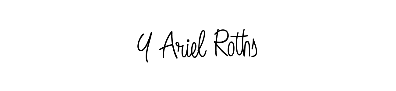 Design your own signature with our free online signature maker. With this signature software, you can create a handwritten (Angelique-Rose-font-FFP) signature for name Y Ariel Roths. Y Ariel Roths signature style 5 images and pictures png