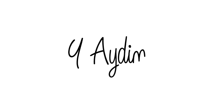 You should practise on your own different ways (Angelique-Rose-font-FFP) to write your name (Y Aydin) in signature. don't let someone else do it for you. Y Aydin signature style 5 images and pictures png