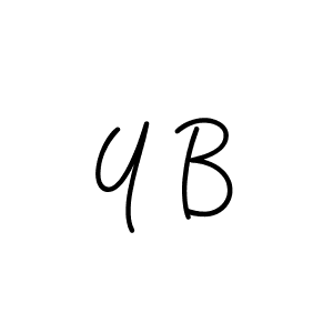 Make a beautiful signature design for name Y B. Use this online signature maker to create a handwritten signature for free. Y B signature style 5 images and pictures png