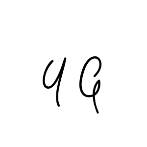 Design your own signature with our free online signature maker. With this signature software, you can create a handwritten (Angelique-Rose-font-FFP) signature for name Y G. Y G signature style 5 images and pictures png