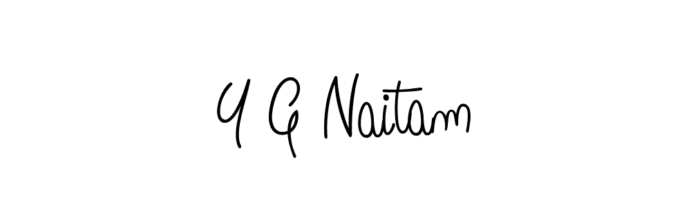 if you are searching for the best signature style for your name Y G Naitam. so please give up your signature search. here we have designed multiple signature styles  using Angelique-Rose-font-FFP. Y G Naitam signature style 5 images and pictures png