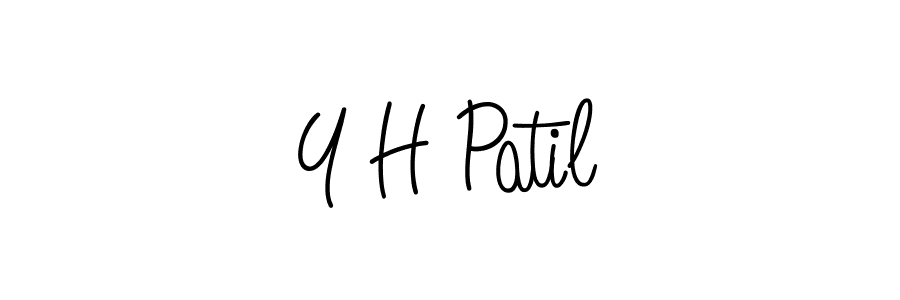 Make a beautiful signature design for name Y H Patil. Use this online signature maker to create a handwritten signature for free. Y H Patil signature style 5 images and pictures png