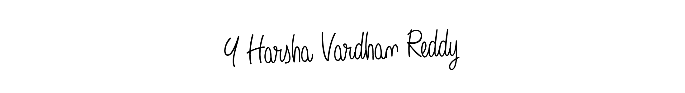 How to make Y Harsha Vardhan Reddy name signature. Use Angelique-Rose-font-FFP style for creating short signs online. This is the latest handwritten sign. Y Harsha Vardhan Reddy signature style 5 images and pictures png