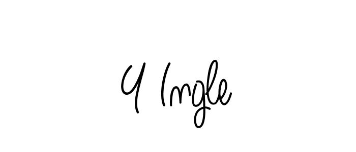 The best way (Angelique-Rose-font-FFP) to make a short signature is to pick only two or three words in your name. The name Y Ingle include a total of six letters. For converting this name. Y Ingle signature style 5 images and pictures png