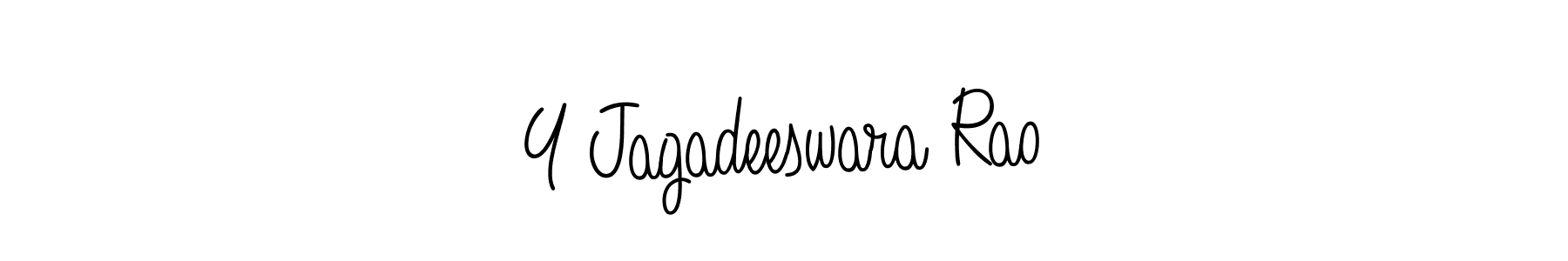 Y Jagadeeswara Rao stylish signature style. Best Handwritten Sign (Angelique-Rose-font-FFP) for my name. Handwritten Signature Collection Ideas for my name Y Jagadeeswara Rao. Y Jagadeeswara Rao signature style 5 images and pictures png