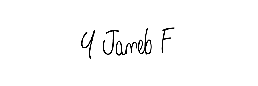 Make a beautiful signature design for name Y Janeb F. With this signature (Angelique-Rose-font-FFP) style, you can create a handwritten signature for free. Y Janeb F signature style 5 images and pictures png