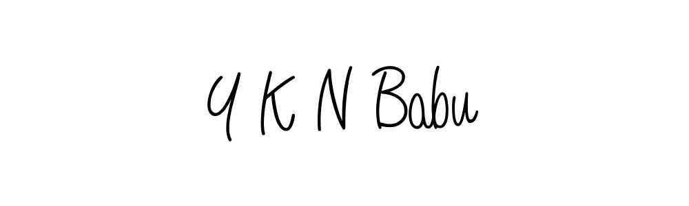 How to Draw Y K N Babu signature style? Angelique-Rose-font-FFP is a latest design signature styles for name Y K N Babu. Y K N Babu signature style 5 images and pictures png