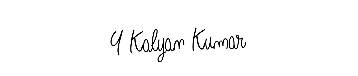 How to make Y Kalyan Kumar signature? Angelique-Rose-font-FFP is a professional autograph style. Create handwritten signature for Y Kalyan Kumar name. Y Kalyan Kumar signature style 5 images and pictures png